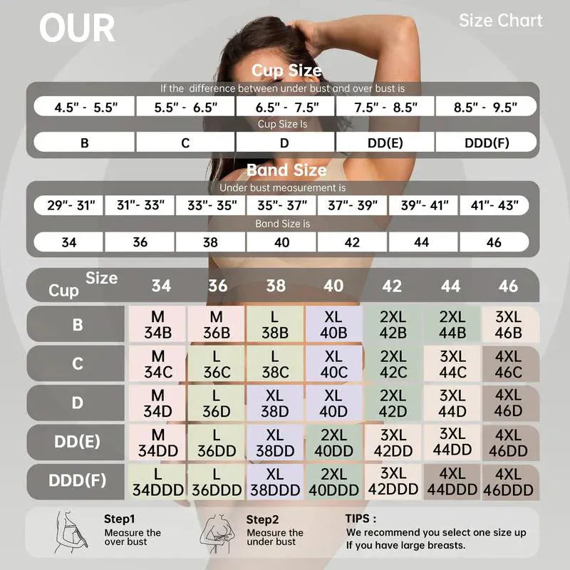 Full Coverage Wireless Bra Seamless Comfort Fit