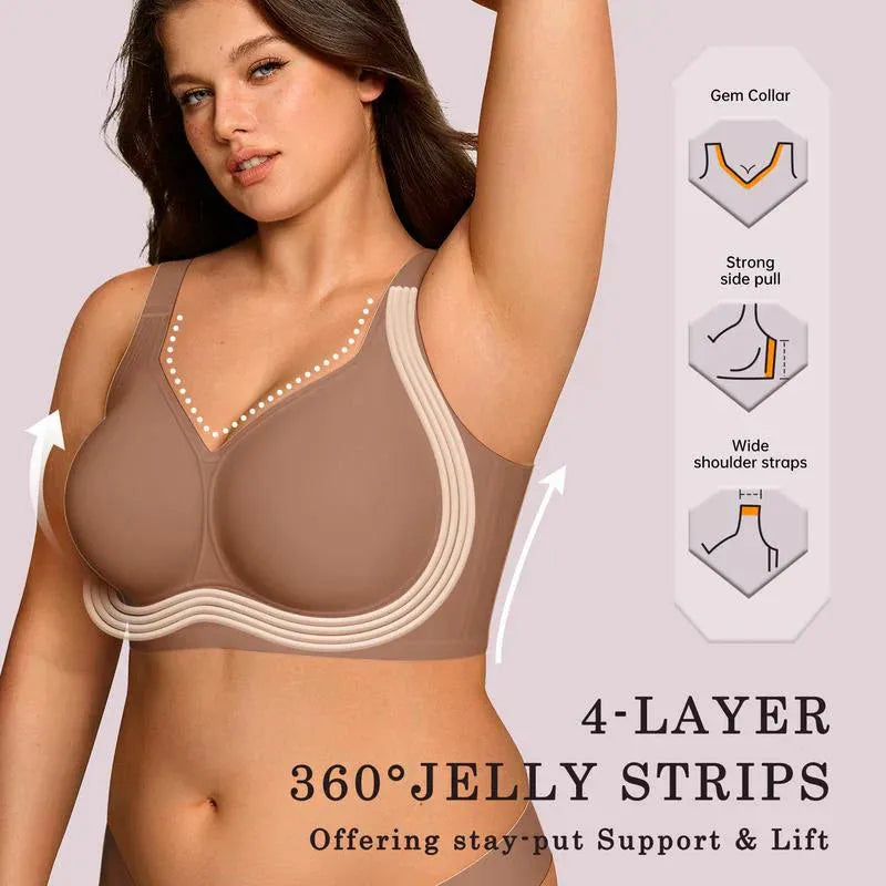 Full Coverage Wireless Bra Seamless Comfort Fit