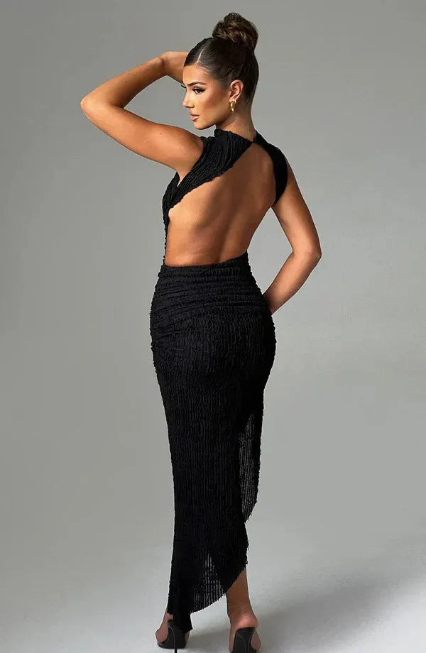 Aphrodite Midi Dress Elegant Womens Outfit