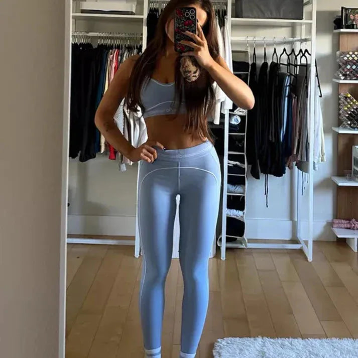 Womens Workout Set Bra & Leggings Gym Outfit