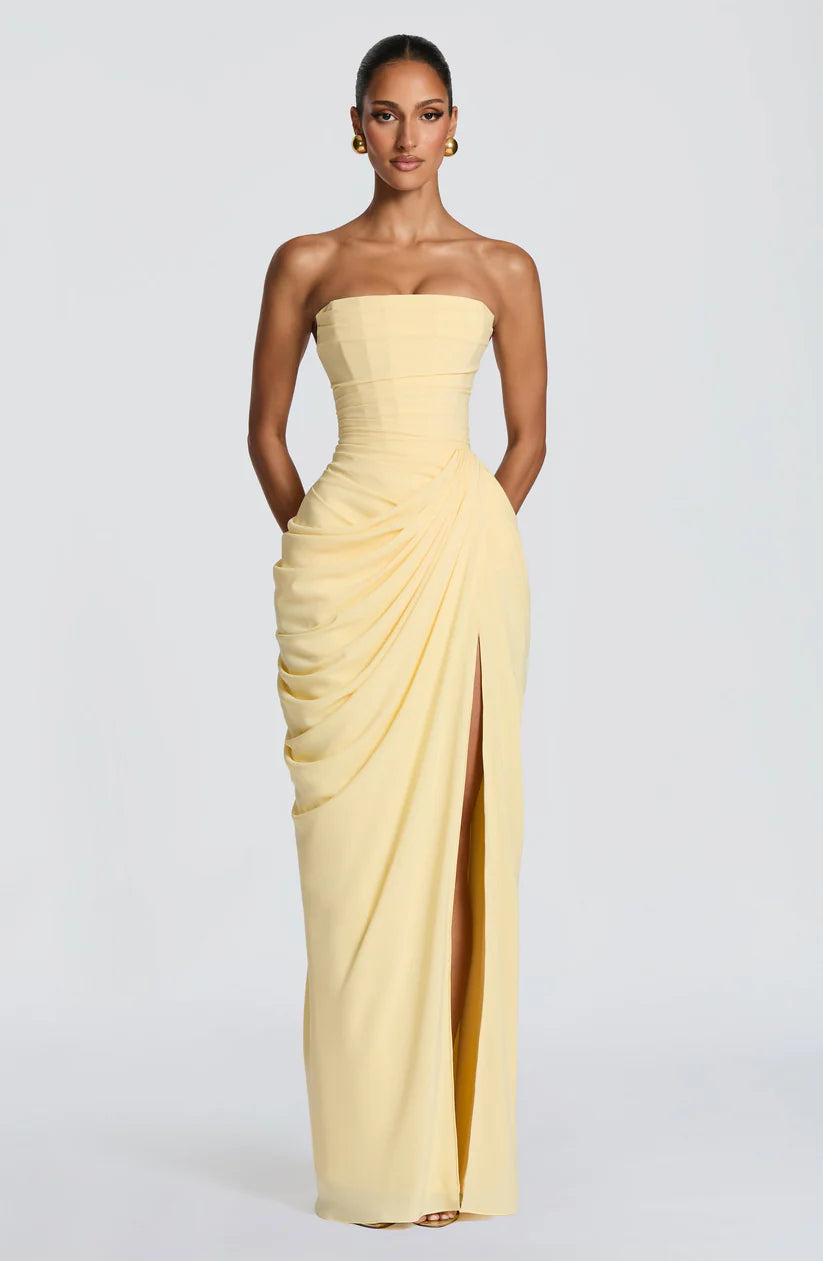 Elara Maxi Dress Elegant Womens Flowy Evening Outfit