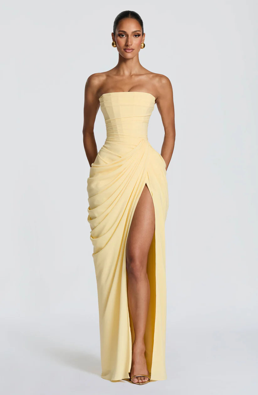 Elara Maxi Dress Elegant Womens Flowy Evening Outfit