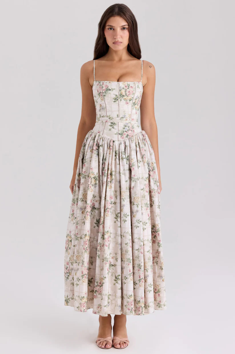 Floral Midi Sundress for Women Velmora Summer Dress
